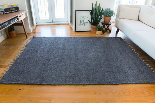 Gray rug
