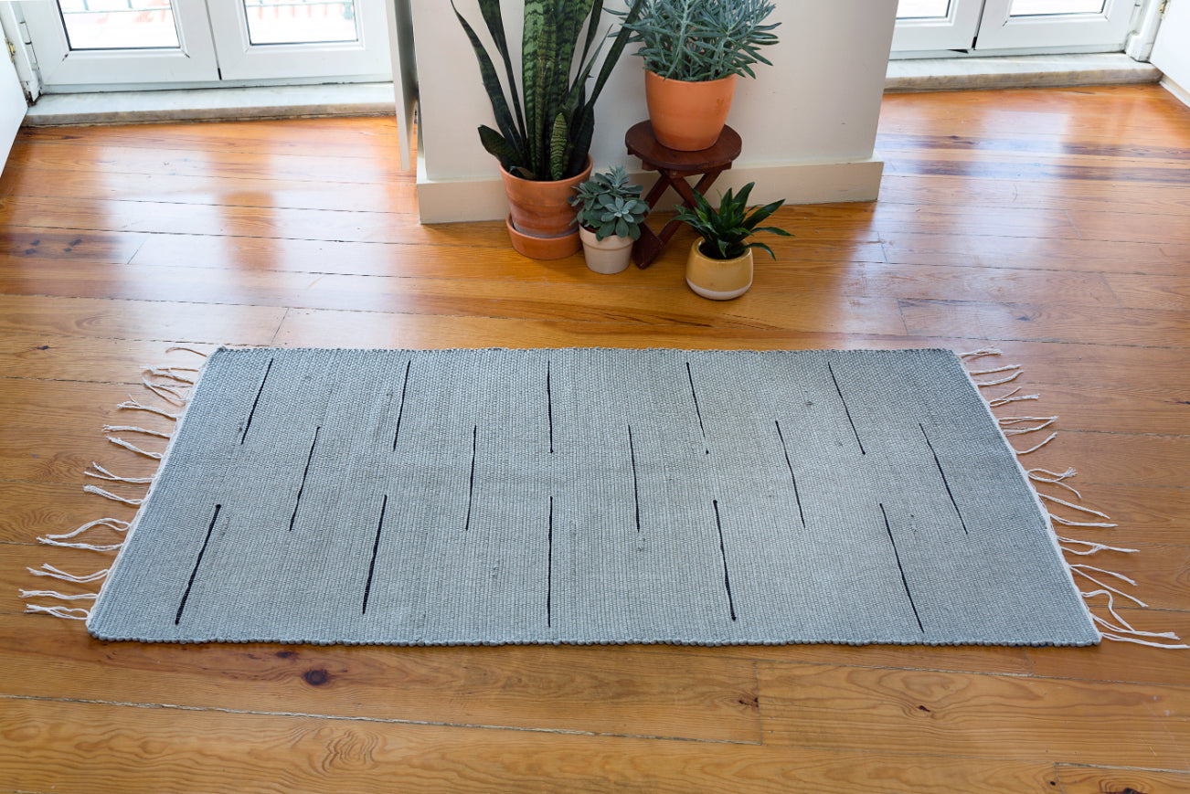 Gray rug