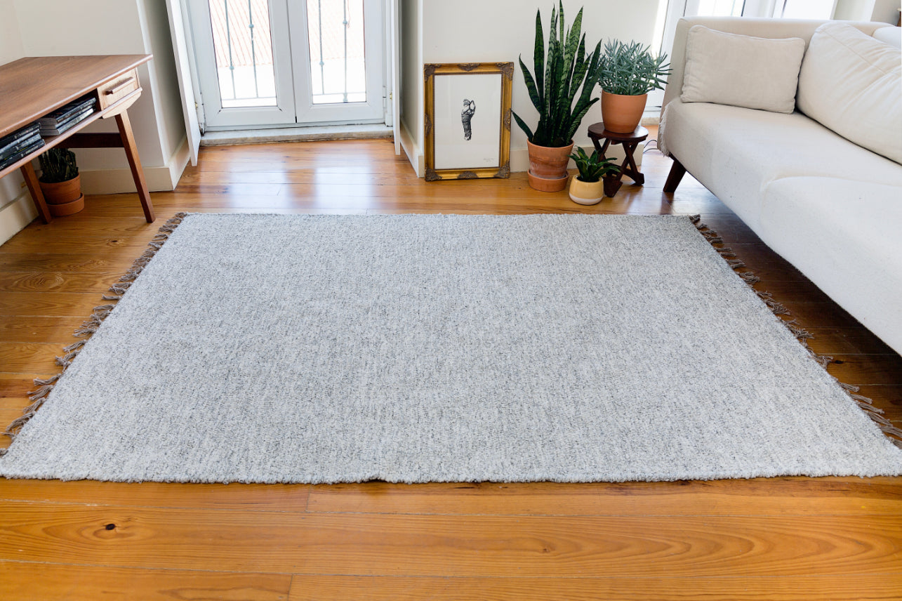 Gray rug